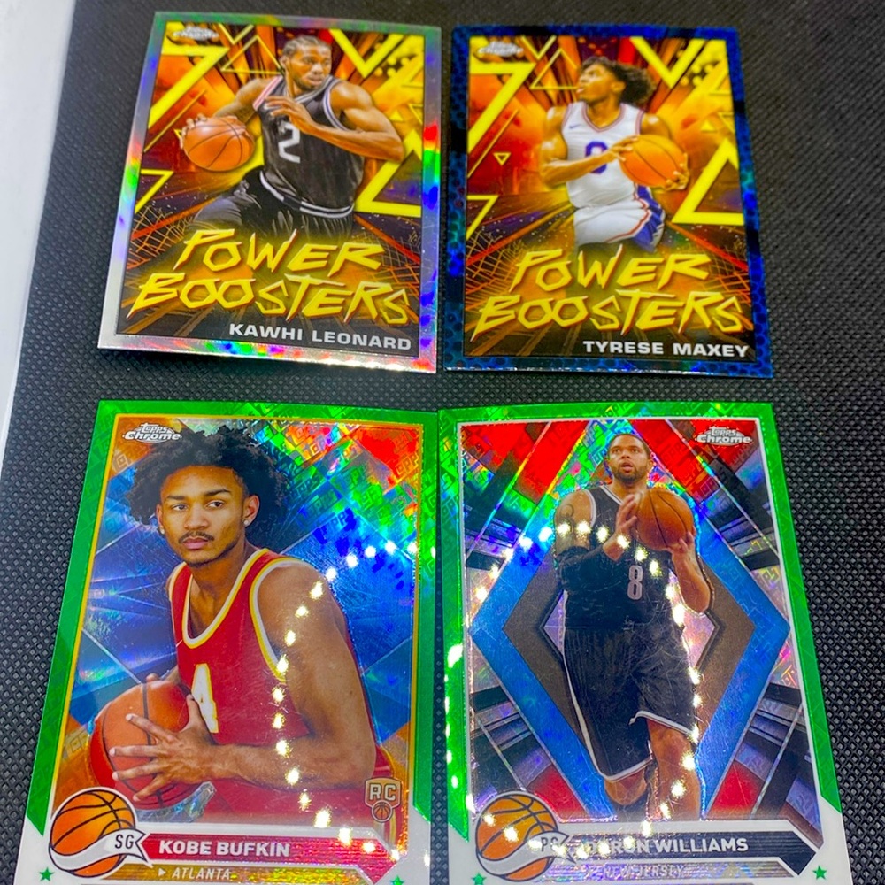 Topps Chrome 2023 4 blue/green Refractor Lot + Rookie - NO DUPLICATES